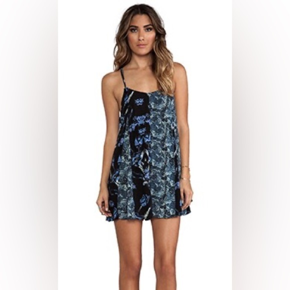 Free People Isabella Trapeze Romper Spaghetti Straps (24) - Picture 2 of 7